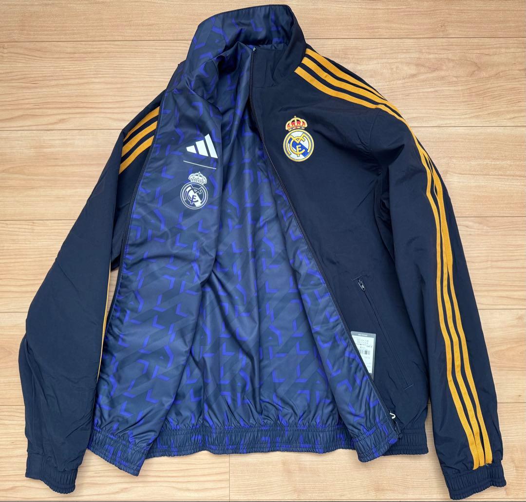 新品 アディダス レアルマドリード アンセムジャケット リバーシブルジャケット