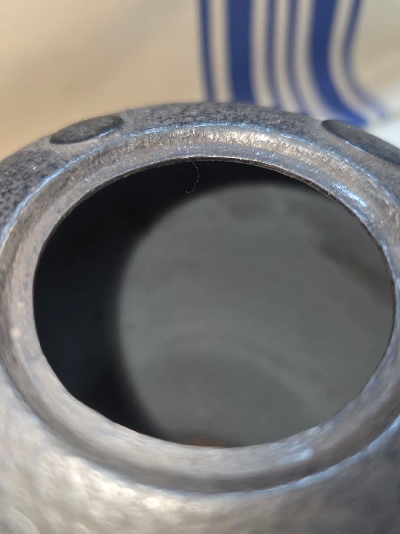 ■GLASS■ 高橋大益　鉄瓶凸玉紋　鉄瓶