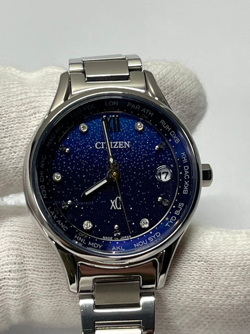 xCクロスシーCitizen EC1160-62L レディース腕時計チタン美品