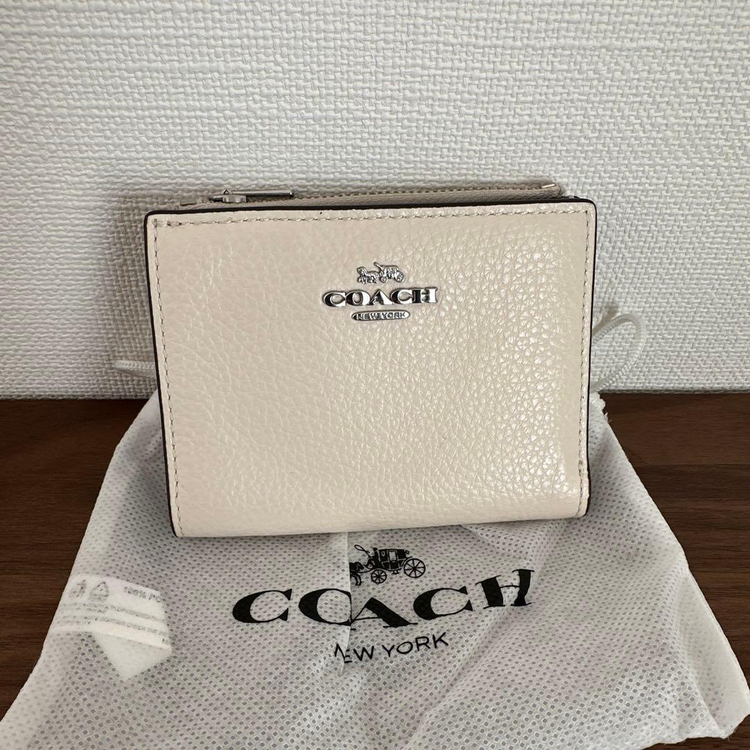 H*T様 COACH アイボリー 二つ折り財布