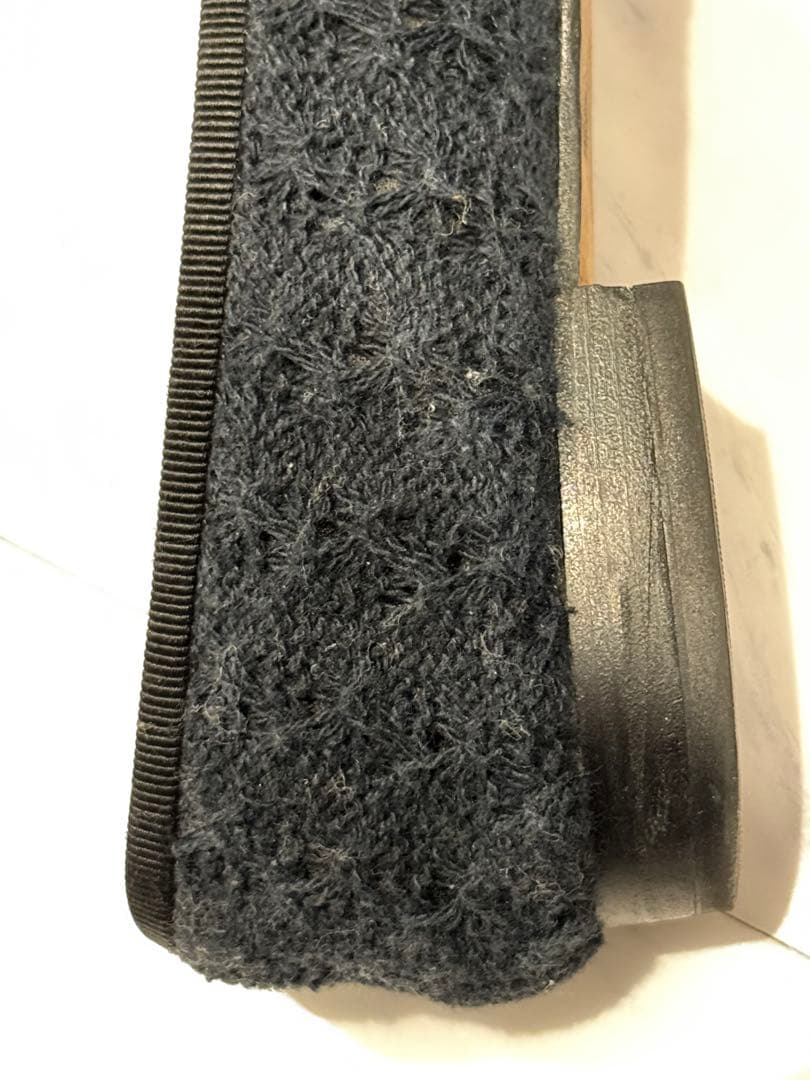 CHANEL シャネルバレエシューズ 黒ネイビーレースフラットシューズ36