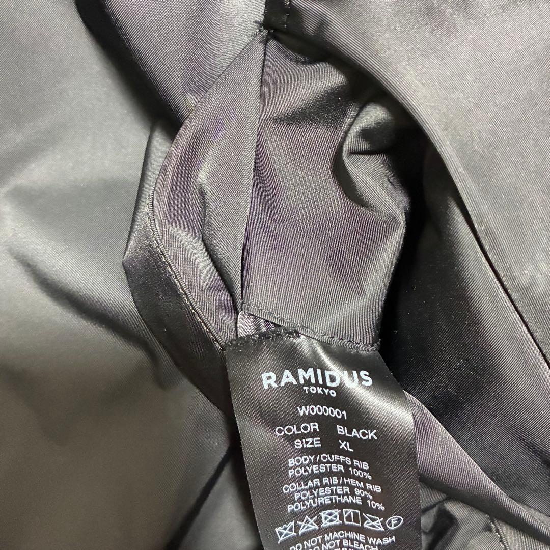 【未使用に近い】RAMIDUS MA-1 XL BLACK〈定価66,000円〉