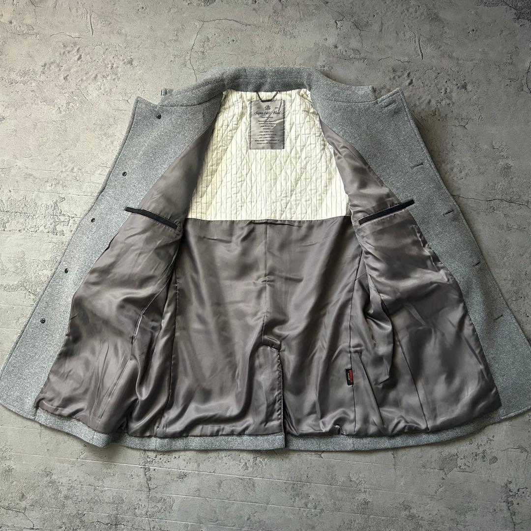 極美品 NANO UNIVERSE SUPER140 メルトンチェスター コート