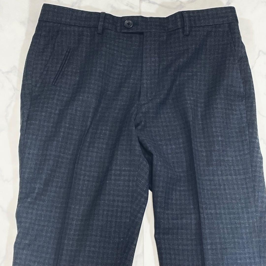 現行✨ ポールスミス REDA スーツ セットアップ チェック柄 裏地花柄 総柄