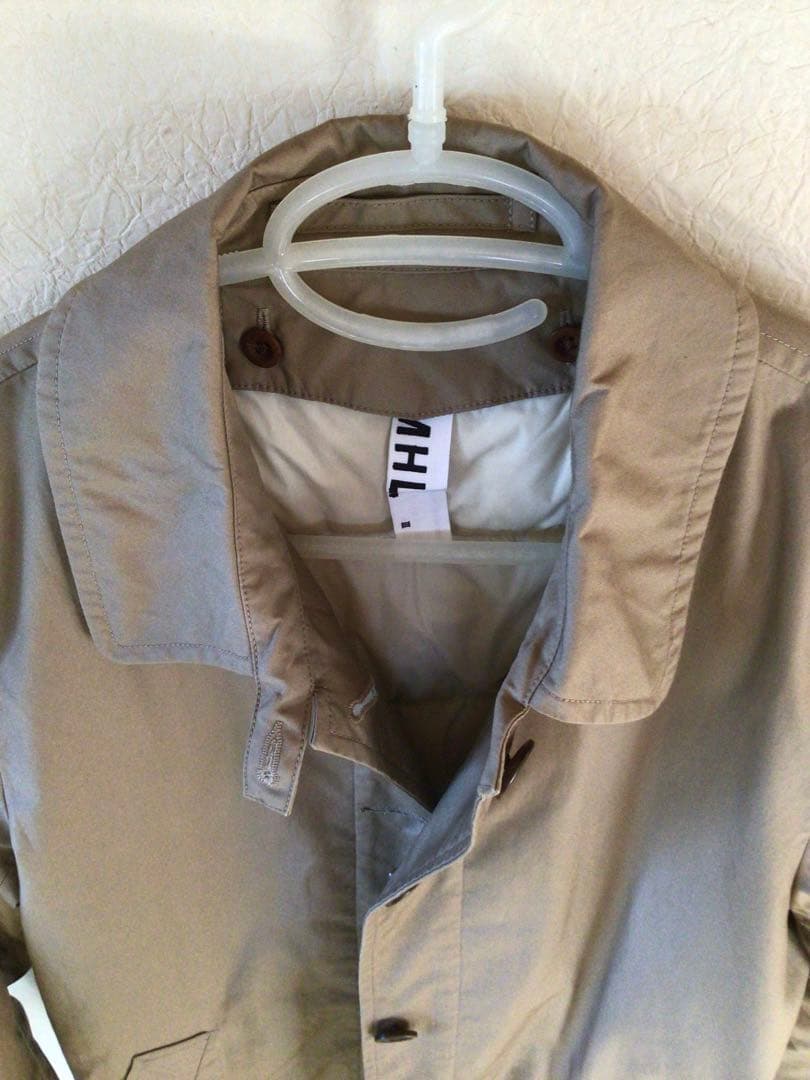 MHL. ステンカラーコート　取り外しダウンライナー　サイズⅢ（L〜ＸL)