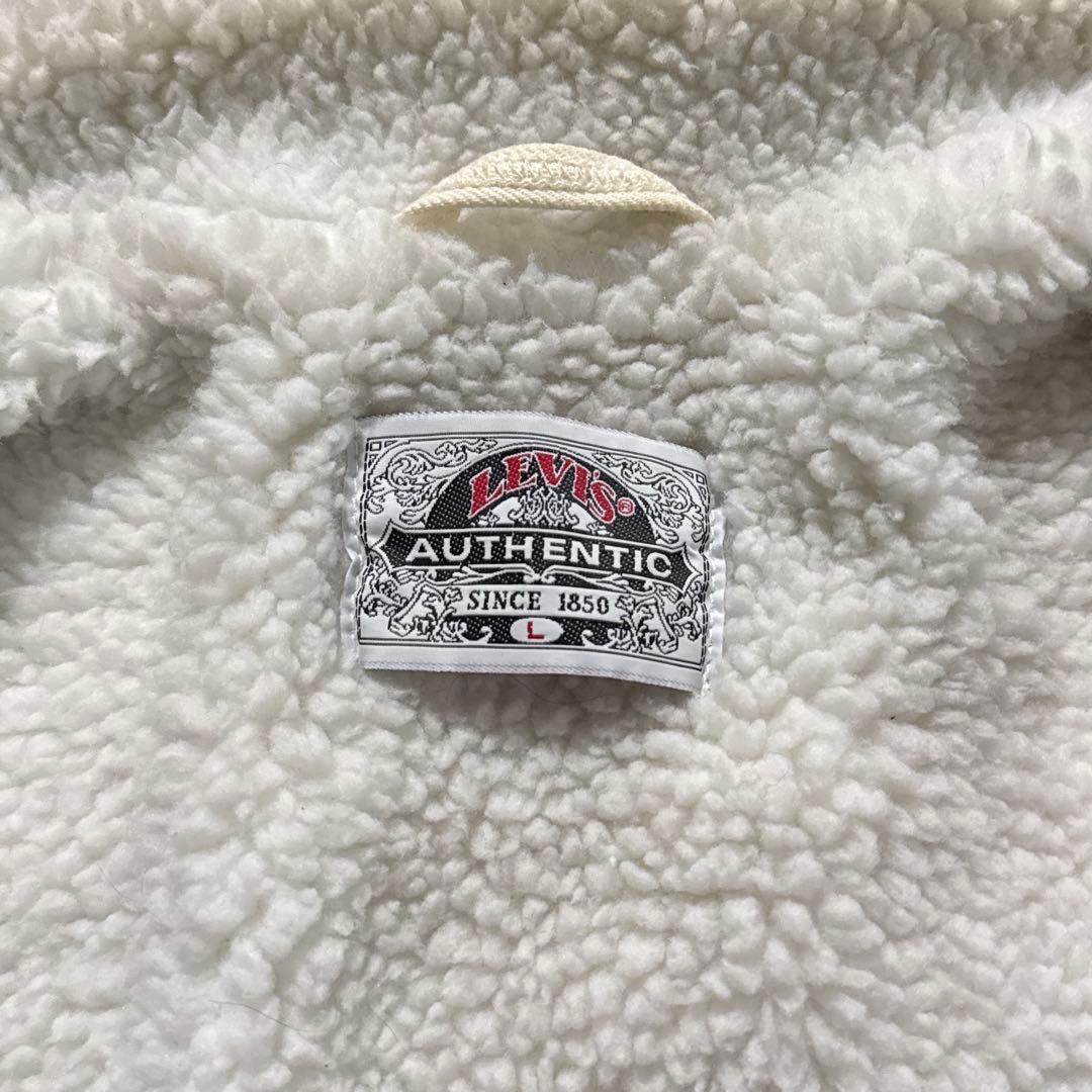 Levi's 70609-0251 シェルパ 白 デニムボアジャケット L