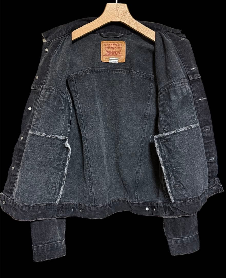 【希少】Levi's 70507-0260 ブラックデニムジャケット