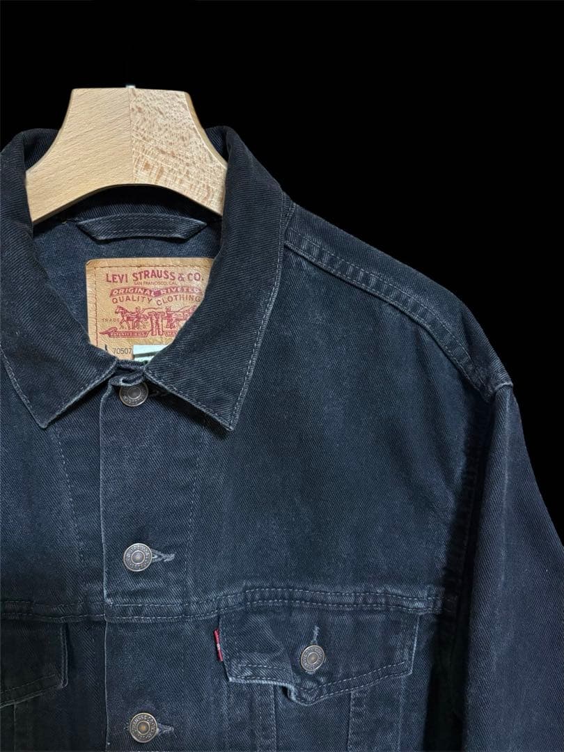 【希少】Levi's 70507-0260 ブラックデニムジャケット