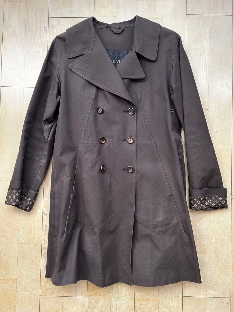 【めーさん】LOUIS VUITTON コート　ブラウン　Sサイズ