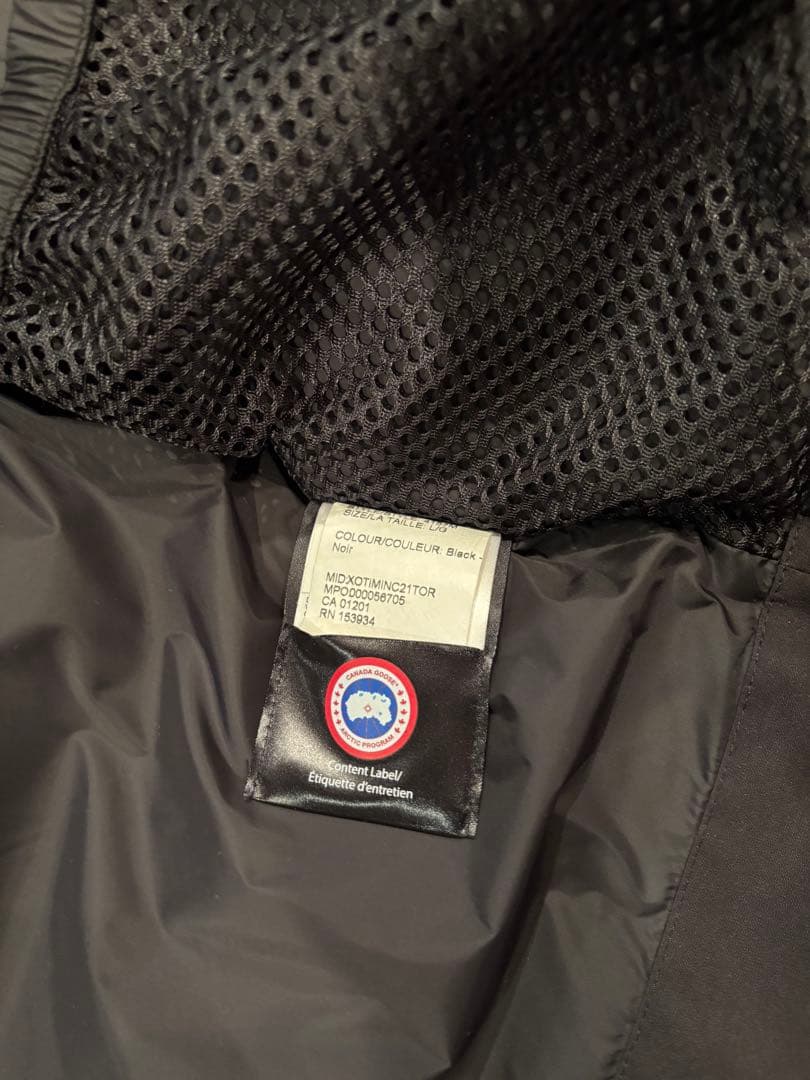   ブラック ダウンベスト L