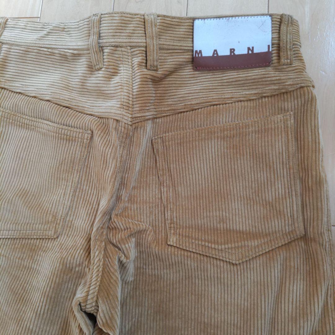 MARNI　イエロー　コーデュロイ ワイドパンツ