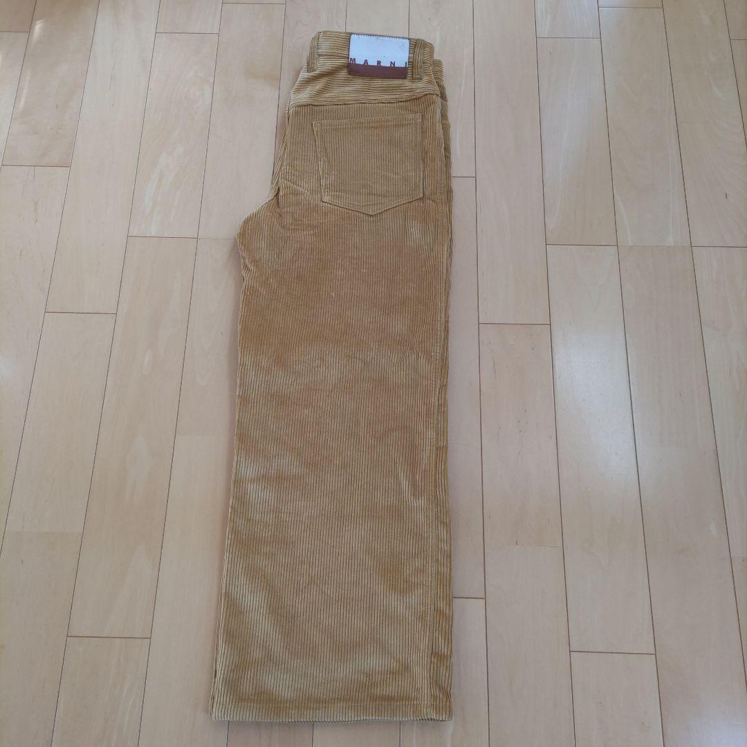 MARNI　イエロー　コーデュロイ ワイドパンツ