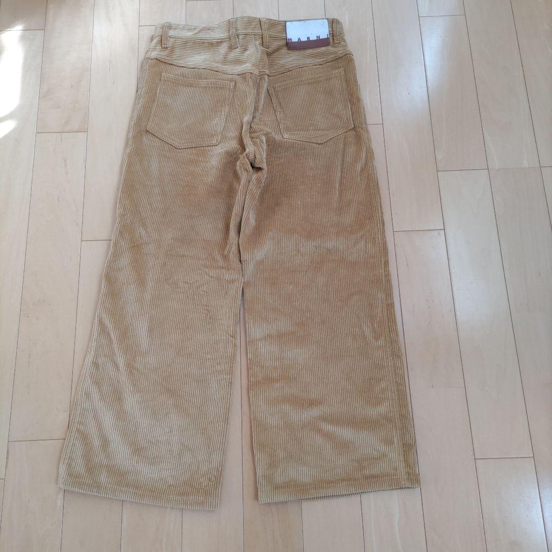 MARNI　イエロー　コーデュロイ ワイドパンツ