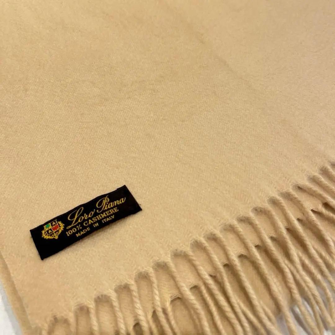 新品未使用 Loro Piana 100%カシミヤ マフラー ベージュ