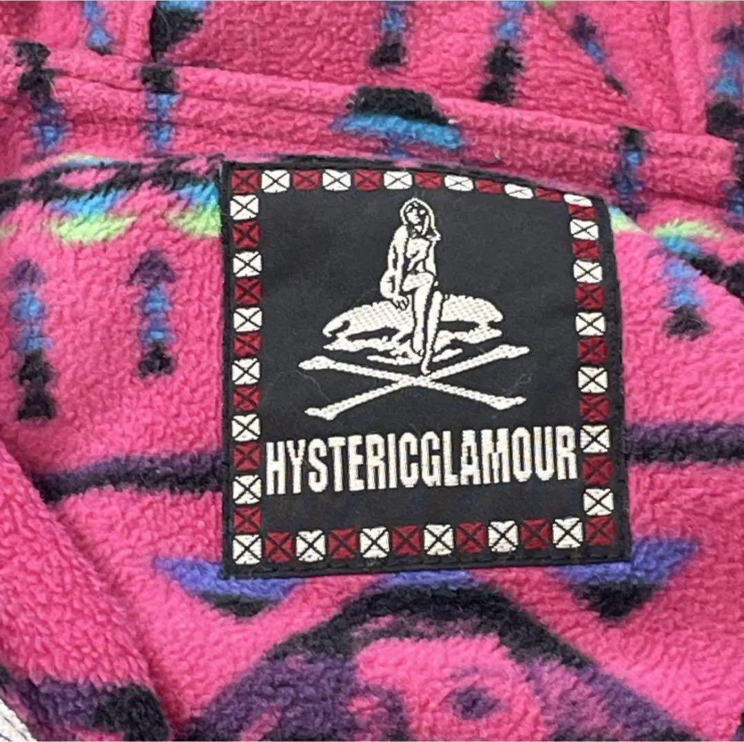 【希少】ヒステリックグラマー　ナイロン　マイクロフリース　フーデットブルゾン