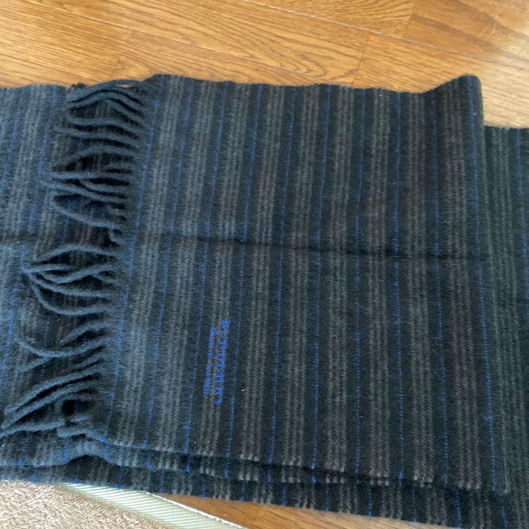 H*y様 バーバリーマフラーブラックレーベル　カシミヤ100%