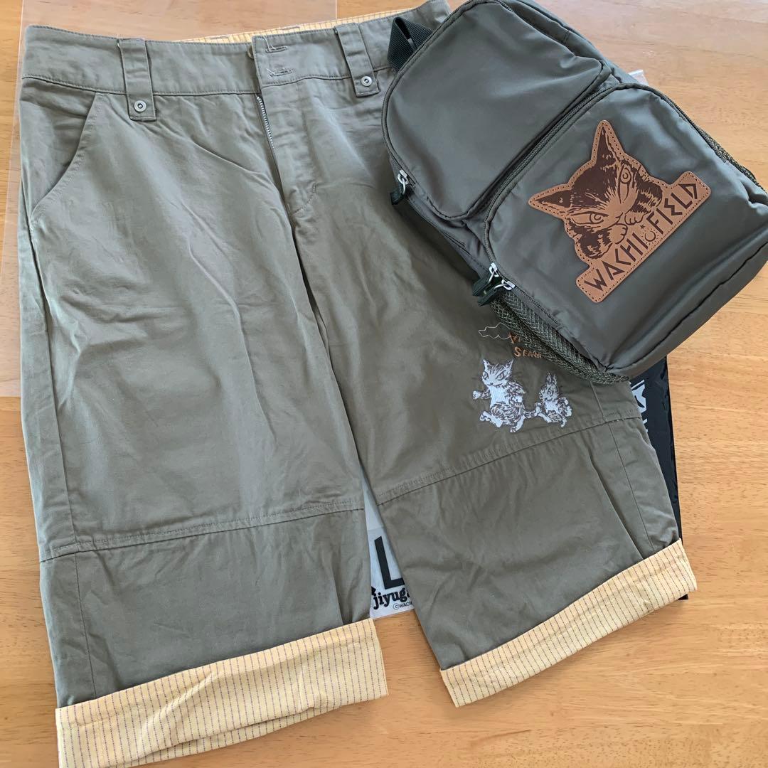 わちふぃーるど　ダヤン　ワンショルダーのバッグと刺繍ダヤン付ショートパンツ