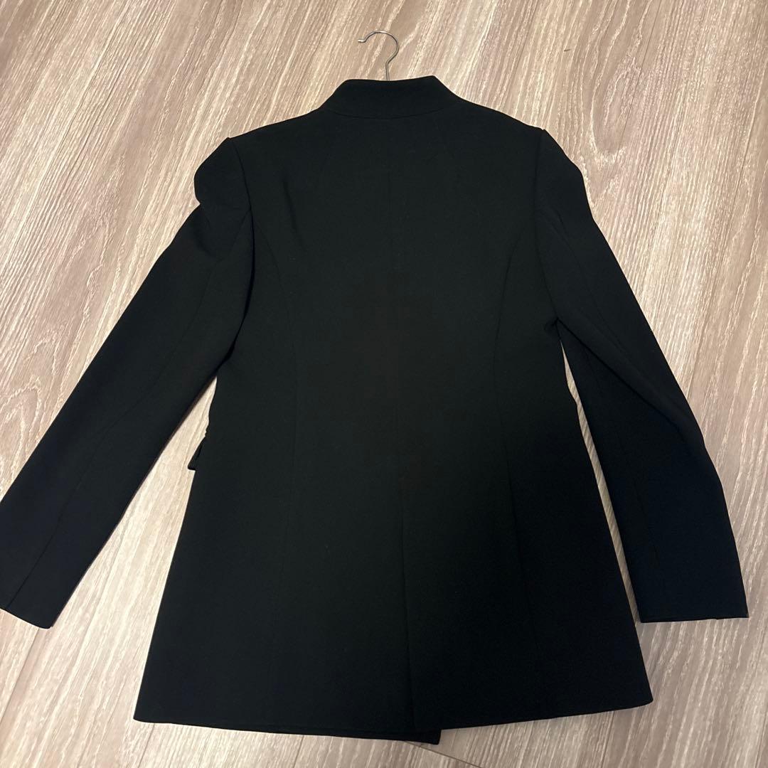 mame kurogouchi 黒　2022AW ジャケット　美術館ジャケット