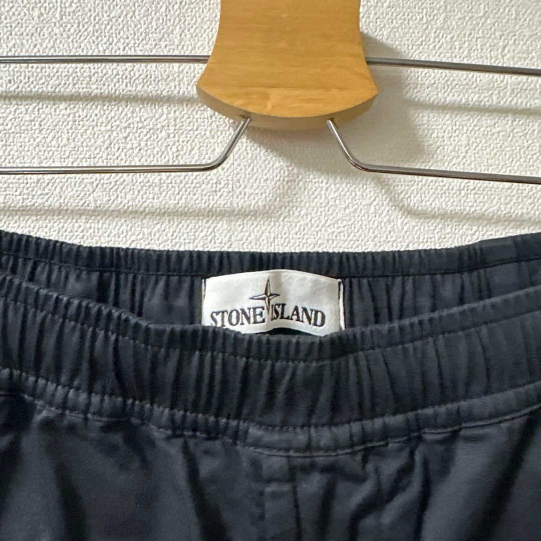 21AW STONE  コットン カーゴパンツ ブラック W31