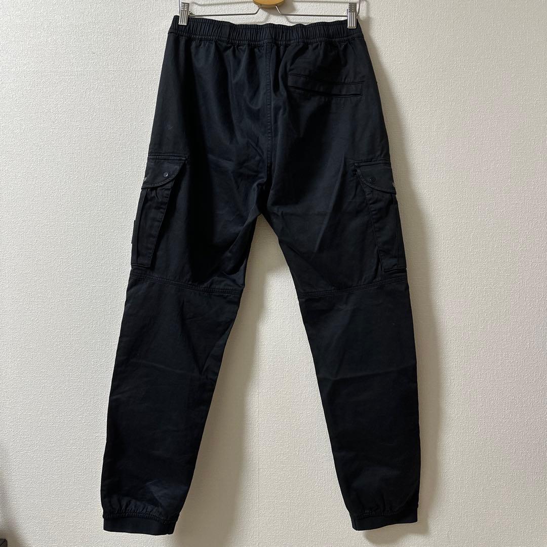 21AW STONE  コットン カーゴパンツ ブラック W31