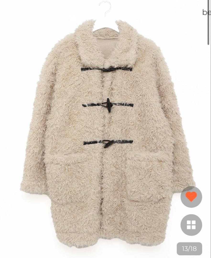 nugu CANIE ボアミドルコート