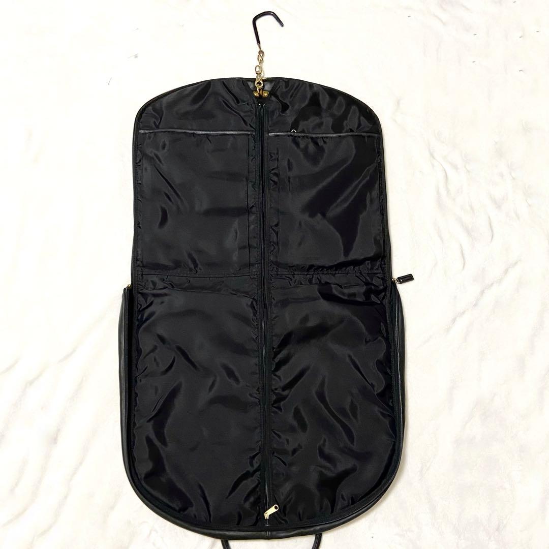 美品✨ コーチ レザー ガーメントバッグ スーツカバー 黒 出張 0589