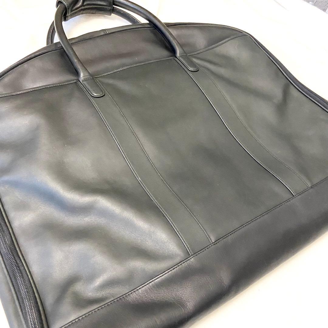 美品✨ コーチ レザー ガーメントバッグ スーツカバー 黒 出張 0589