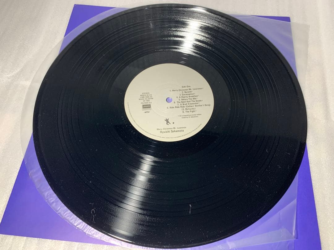 帯付き 坂本龍一 Merry Christmas Mr. Lawrence LP