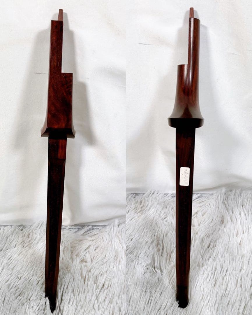 【希少】高級民謡三味線　三味線　紅木　金細　綾杉胴　新品弦張替え済み