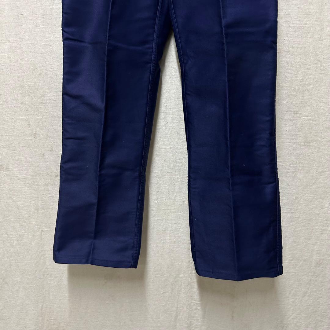 モンサンミッシェル　ブルーモールスキンパンツ　デッドストック