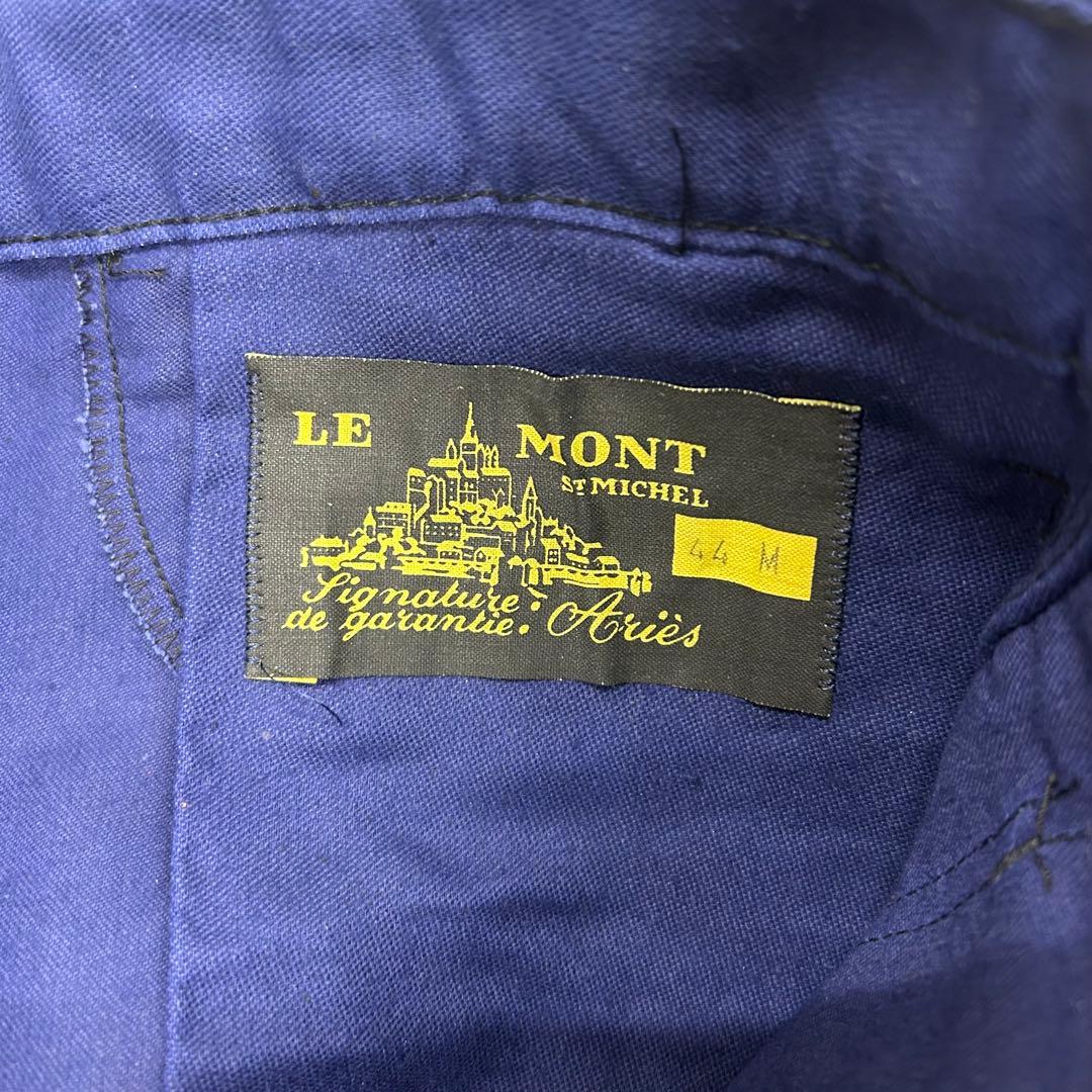 モンサンミッシェル　ブルーモールスキンパンツ　デッドストック