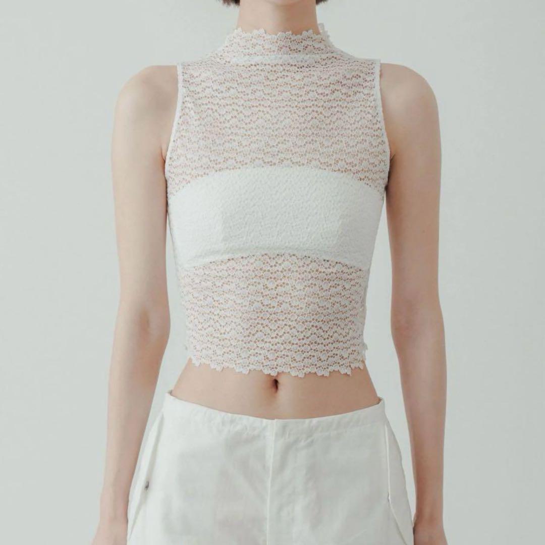 【yo BIOTOP】lace sleeveless top