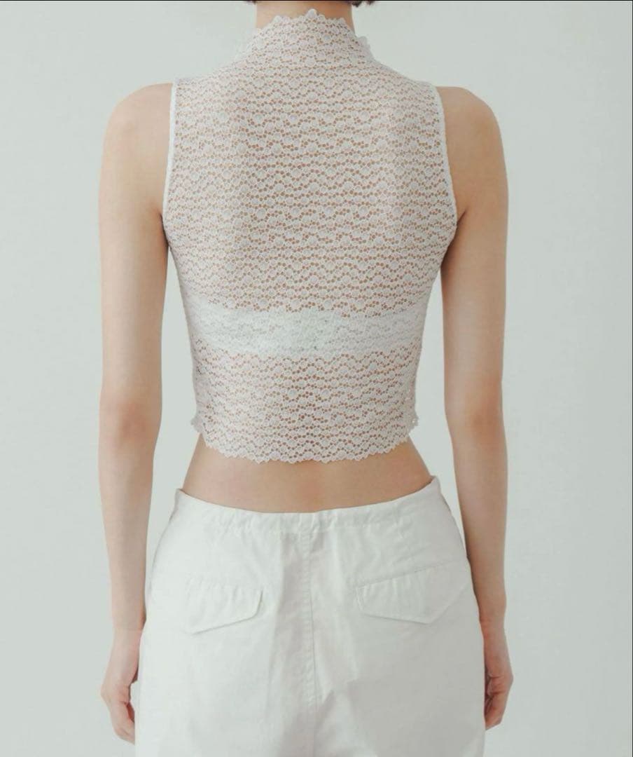 【yo BIOTOP】lace sleeveless top