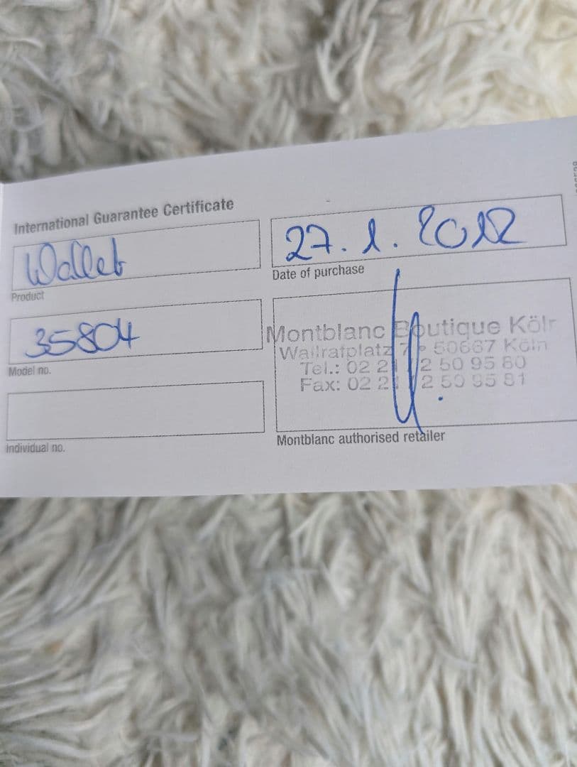 【未使用/箱付】MONTBLANC レザー　ミニウォレット