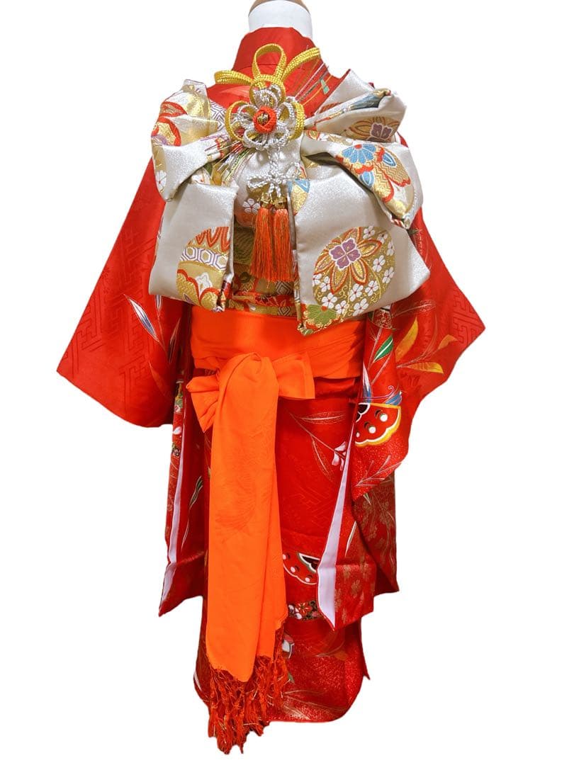 お買い得品♡七五三　7歳　女の子　フルセット　一式　正絹　赤