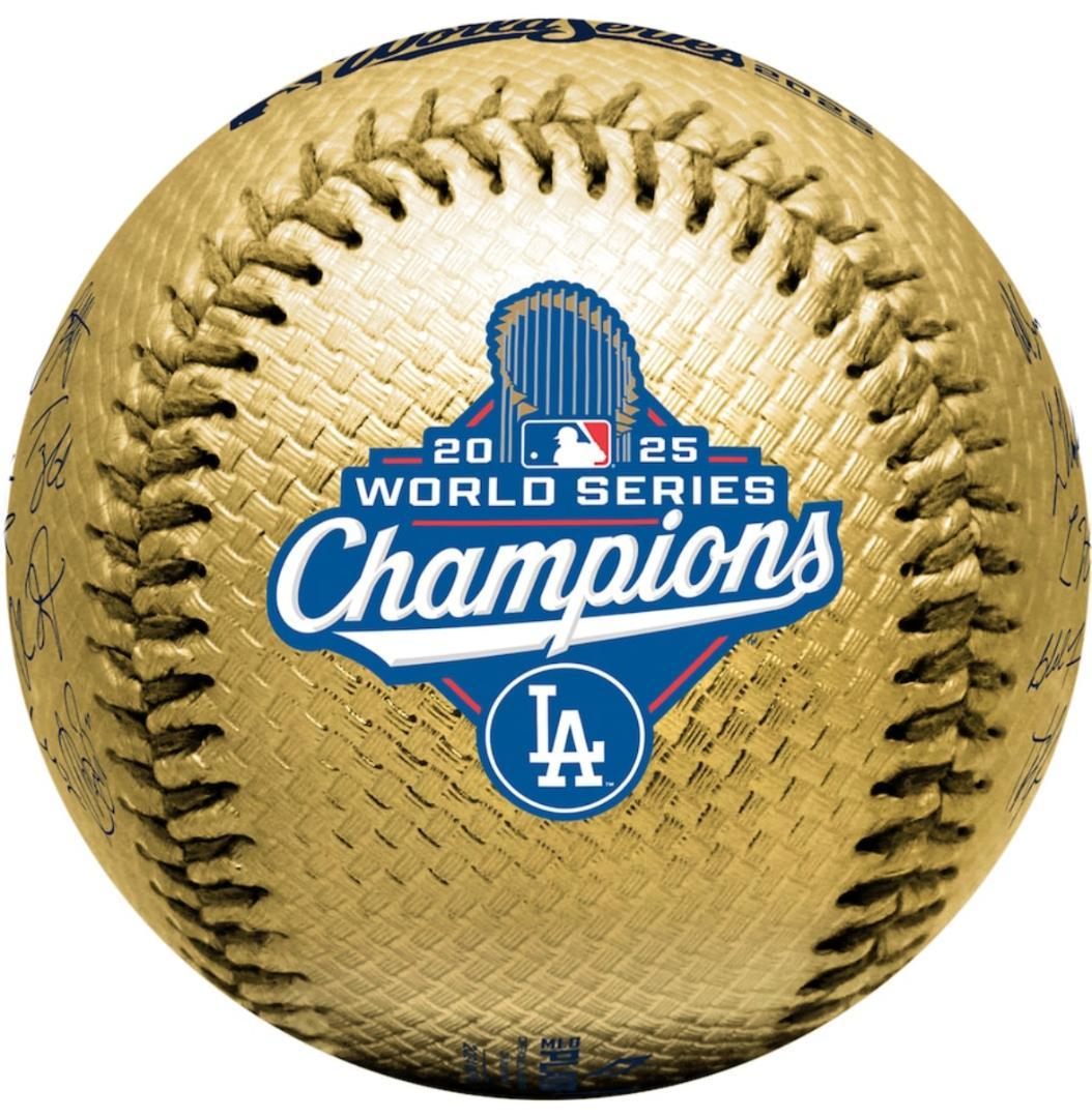 2025 ドジャース ワールドシリーズ 優勝 サイン ボール ゴールド 大谷翔平