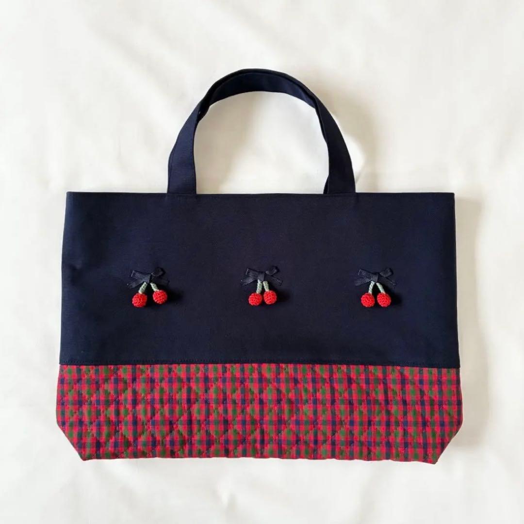 ねこまま　ファミリア風　レッスンバッグ　上履き入れ　体操着入れ　【1/3】