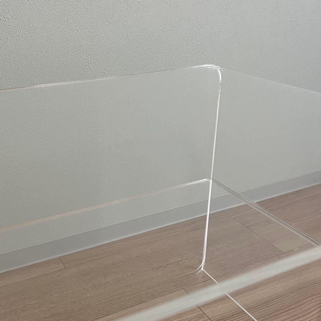 【K出品】棚付き アクリルローテーブル