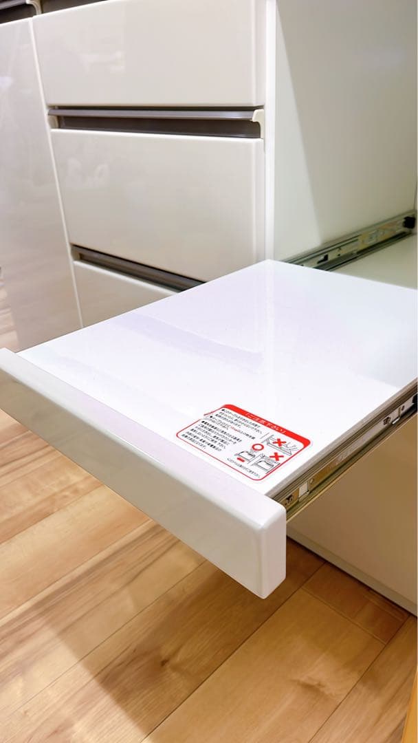 ニトリ　カップボード　キッチンカウンター　アルミナ2 ホワイト　幅120cm