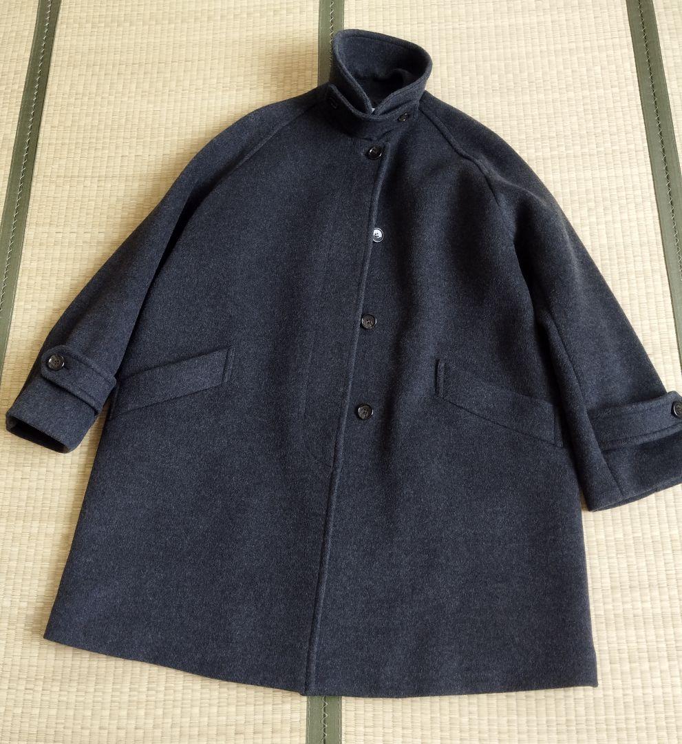 本日まで★ラムウールMIXシャルムバルカラーコート　フレームワーク　グレー36