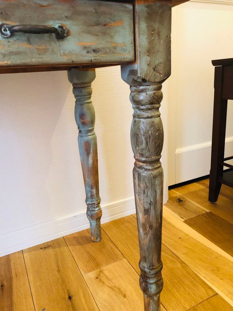 一点物　ビンテージ　アンティーク　机　ワークデスク　ハンドメイド