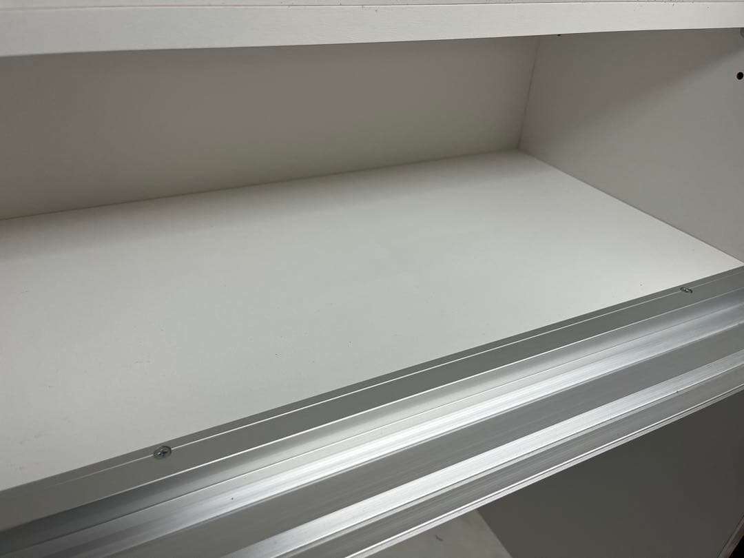 ニトリ　キッチンボード　120cm幅　レジューム　ホワイト　白　食器棚　カウンタ