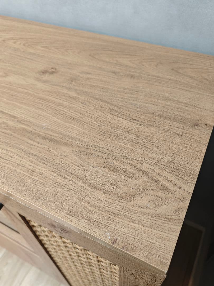 LOWYA キッチンカウンター ラタン調