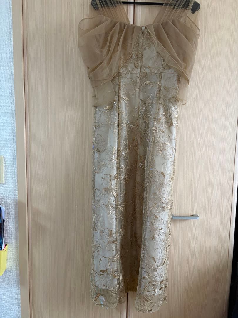 ANDRESD チュールスパンコールドレス sサイズ