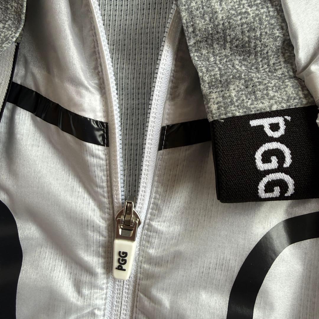 現行モデル　パーリーゲイツ　ジャケット　4 M〜L相当　ブルゾン　白　グレー　黒