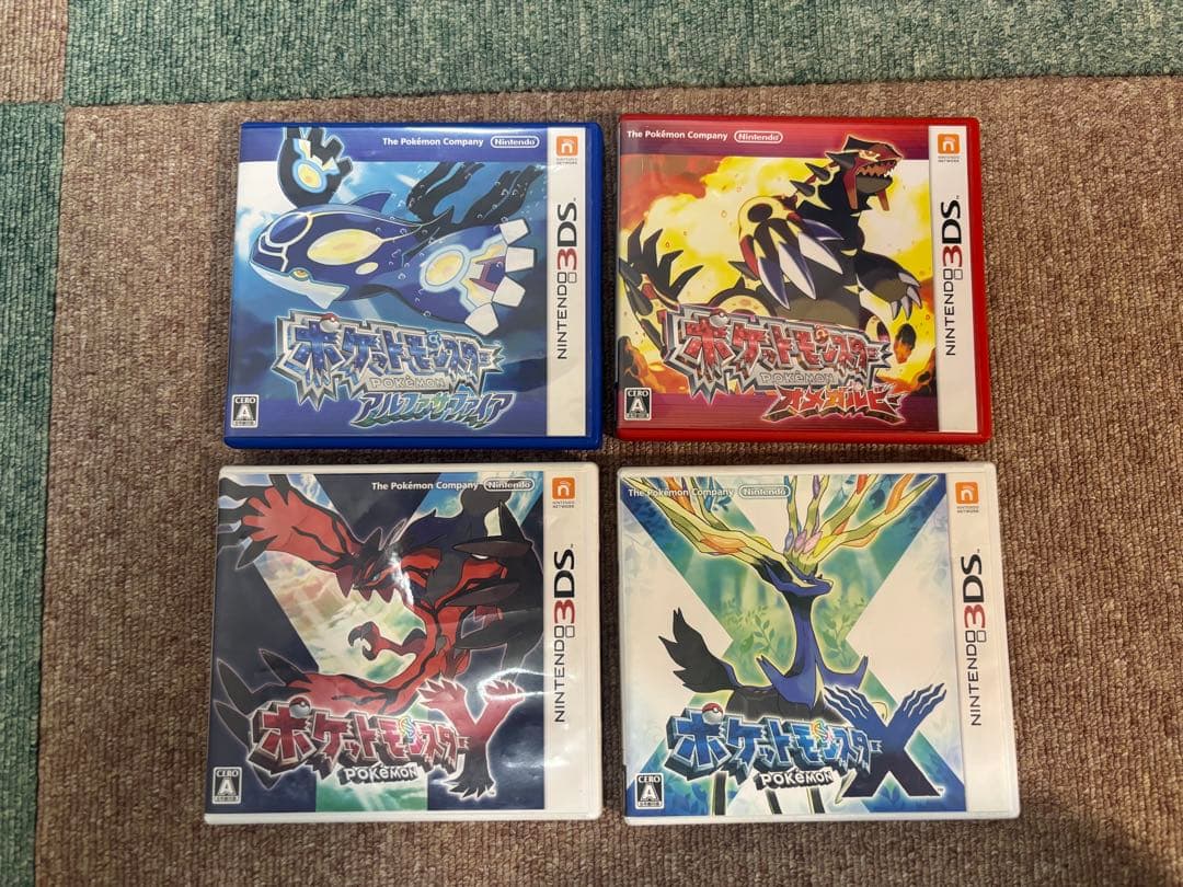 ポケットモンスター オメガルビー・アルファサファイア・X・Y 4点セット