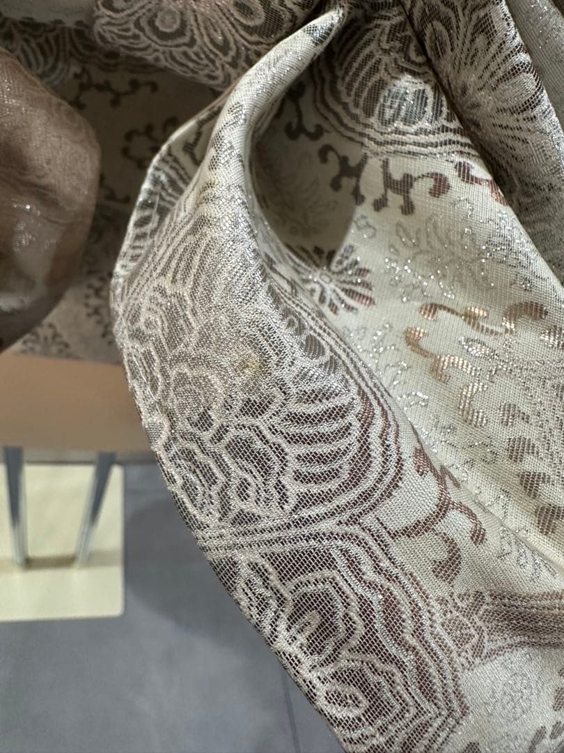 3日間期間限定特別価格！！早い者勝ちです！二部式　作り帯　 高級プラチナ箔二重織