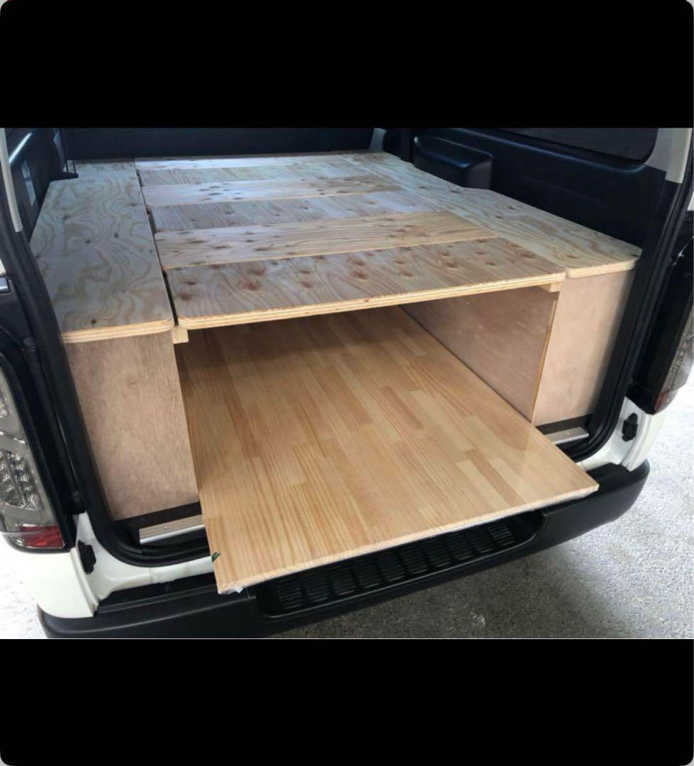 mugt'mb　ハイエースSーGL 収納BOX ベッドキット