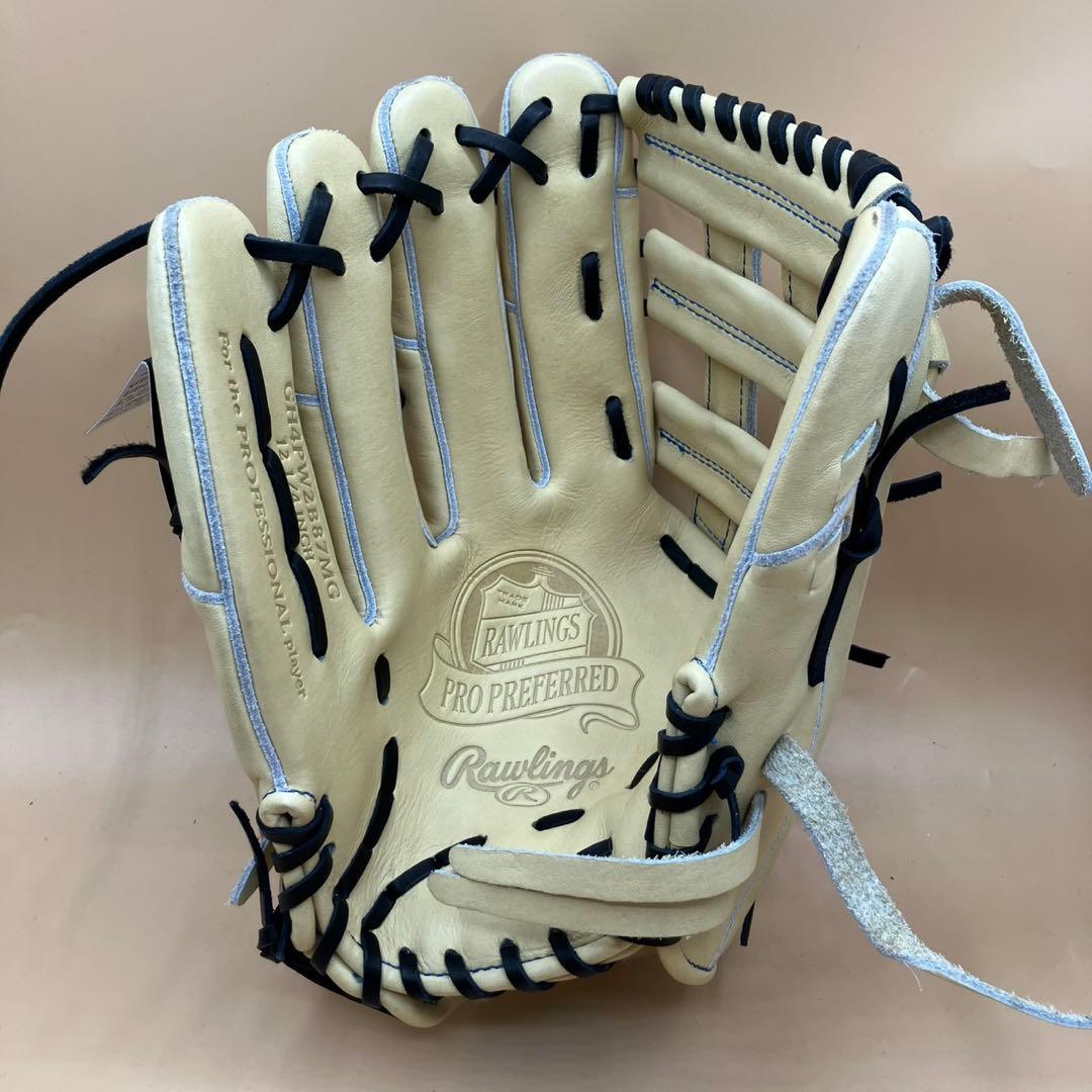 ローリングス左投げ 硬式グローブ外野用 キャメル GH4PW2B87MG 新品