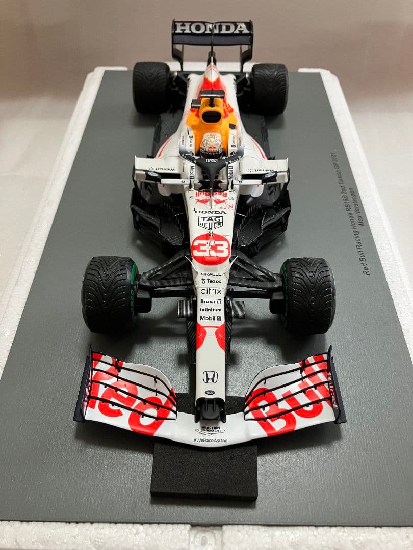 O⑭ 1/18 スパーク製 レッドブルRB16BトルコGP ありがとうカラー